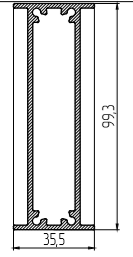 МП-4056 Закладная  L=80мм