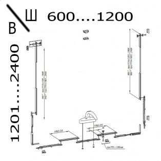 Верхнеподвесная фурнитура СТН-1850-74